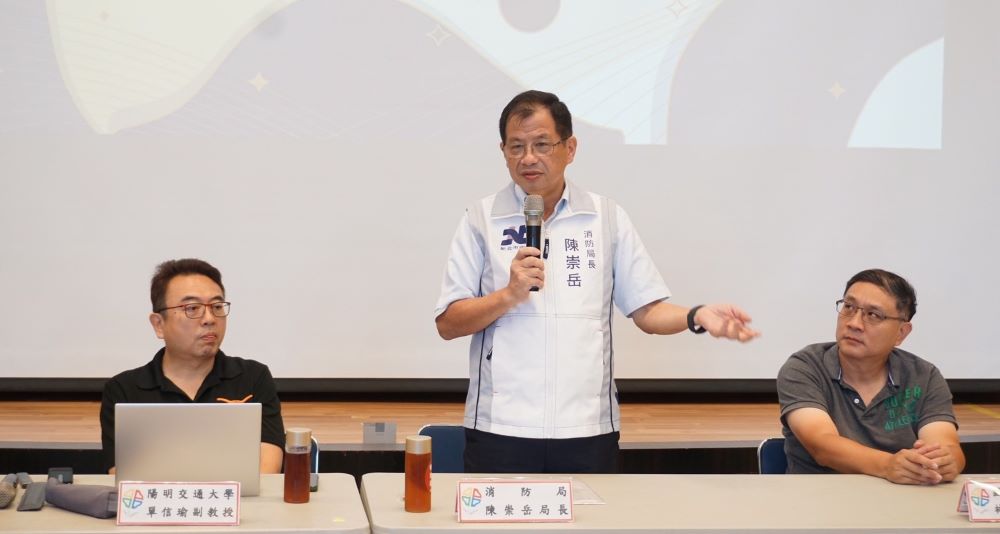 強化幼兒園防災觀念 新北辦防災士培訓幼教專班 1 《圖說》消防局長陳崇岳於「防災士培訓課程-幼教專班」開場致詞。〈消防局提供〉