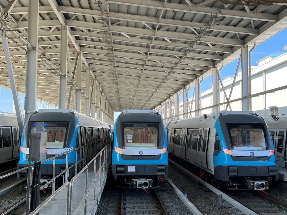 完工倒數衝刺 捷運三鶯線列車全數報到 4 《圖說》三鶯線29列車全數報到。〈捷運局提供〉