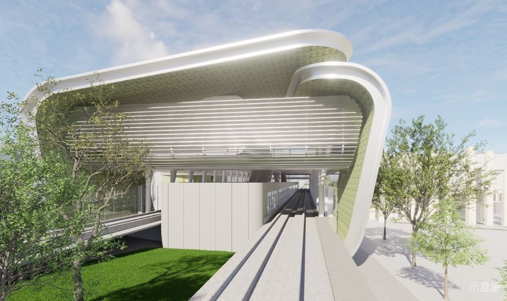 《圖說》捷運汐東線SB15站--模擬圖。〈捷運局提供〉