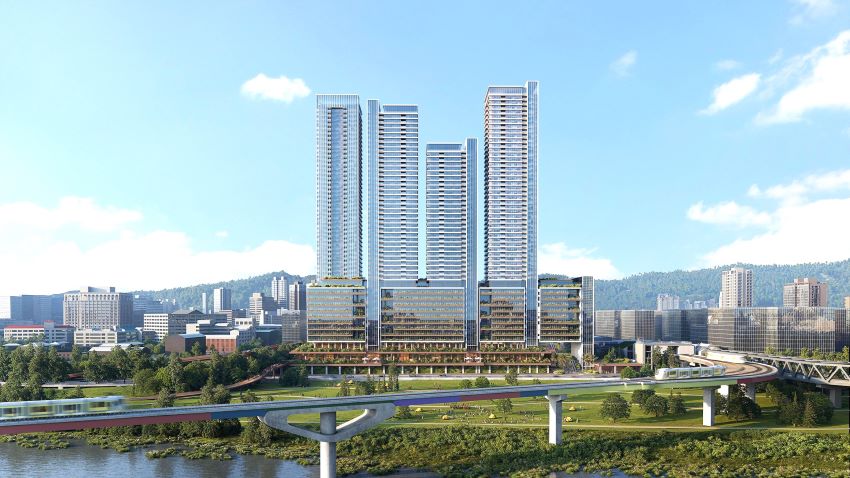 《圖說》引入985億投資打造溪南新都心智慧城區。〈捷運局提供〉