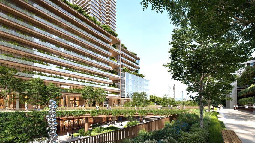 《圖說》打造智慧綠建築標準的永續發展示範社區。〈捷運局提供〉