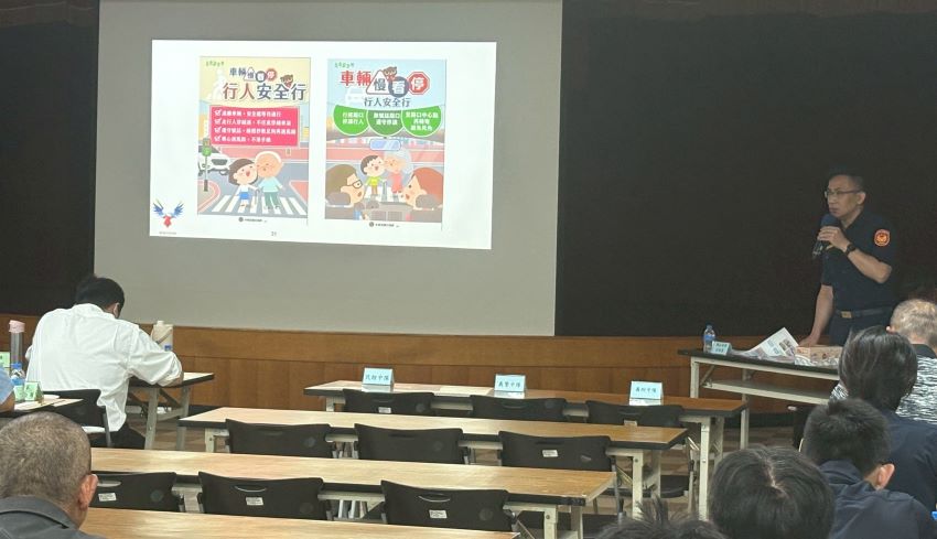 《圖說》海山分局交通安全宣導講座。〈海山分局提供〉