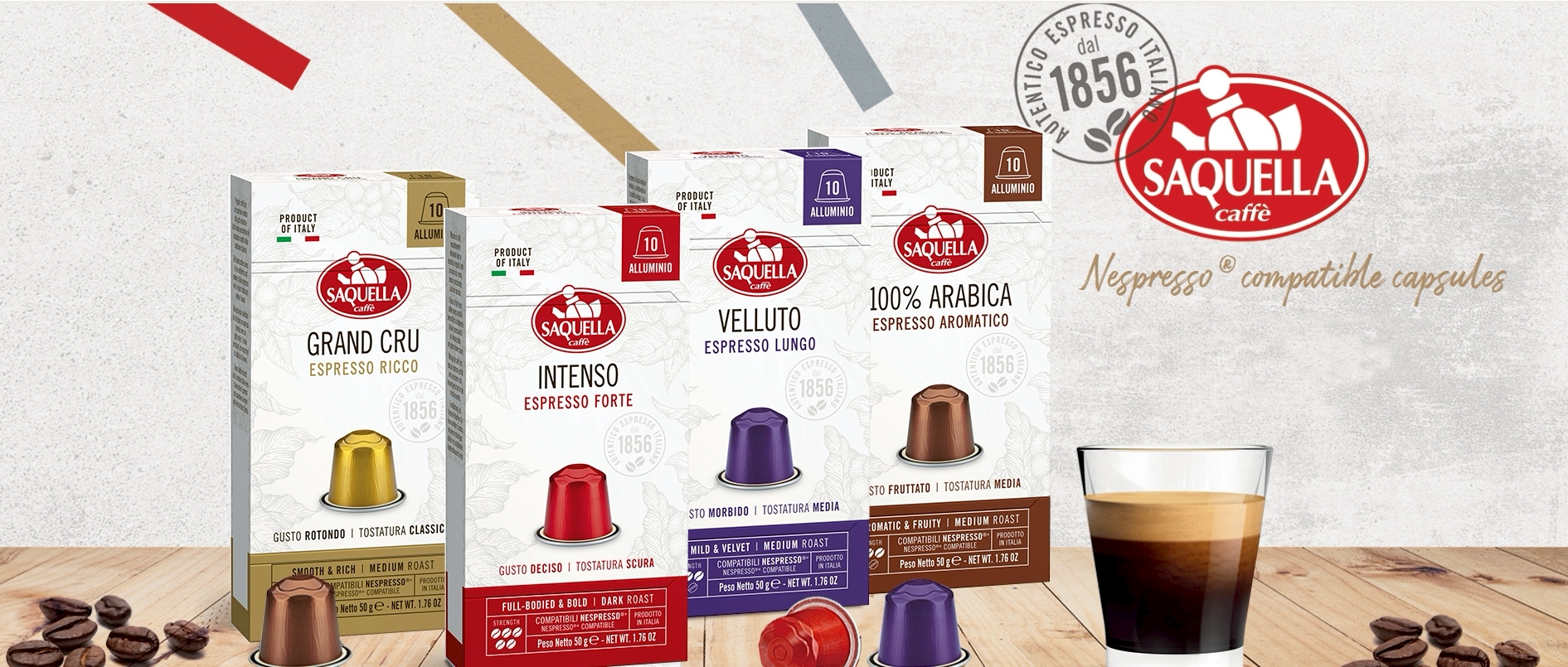 7-ELEVEN 獨家販售！來自義大利SAQUELLA 全新咖啡膠囊系列正式登台，買一送一再抽大獎 - 臺灣郵報