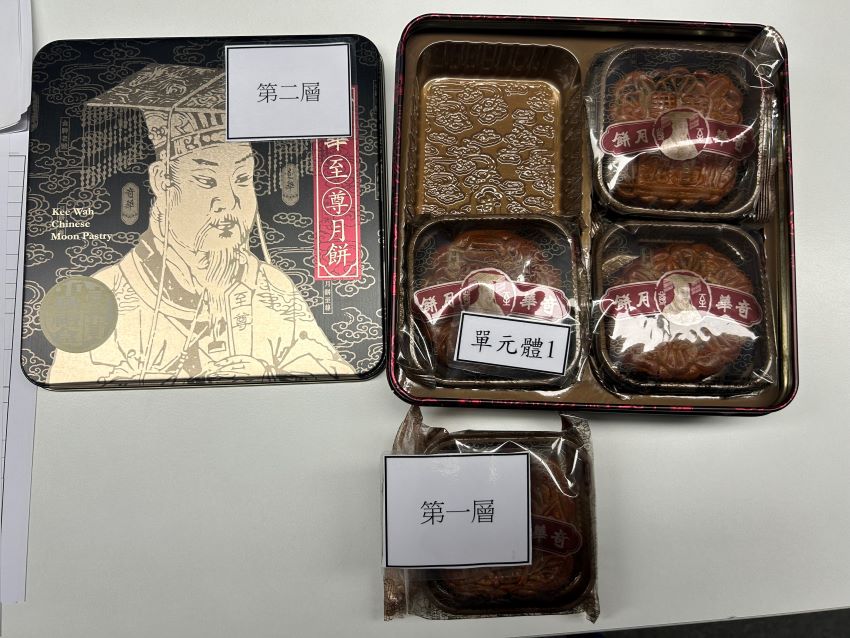 中秋禮盒過度包裝 新北查獲2件不合格將開罰 3 《圖說》民眾於選購禮盒時應掌握「一多三少」原則─即「產品份量多、包裝材料少、包裝種類少。〈環保局提供〉
