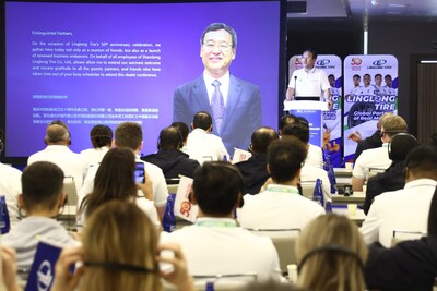 Mr. Wang Feng in his celebratory speech