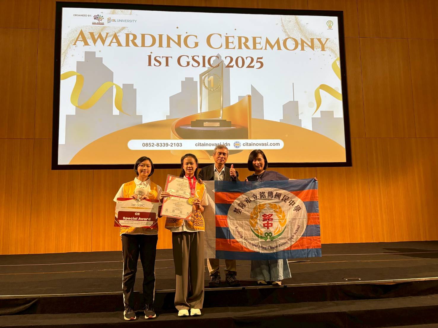 基隆銘傳國中GSIC雅加達國際發明展再奪金 4 300243