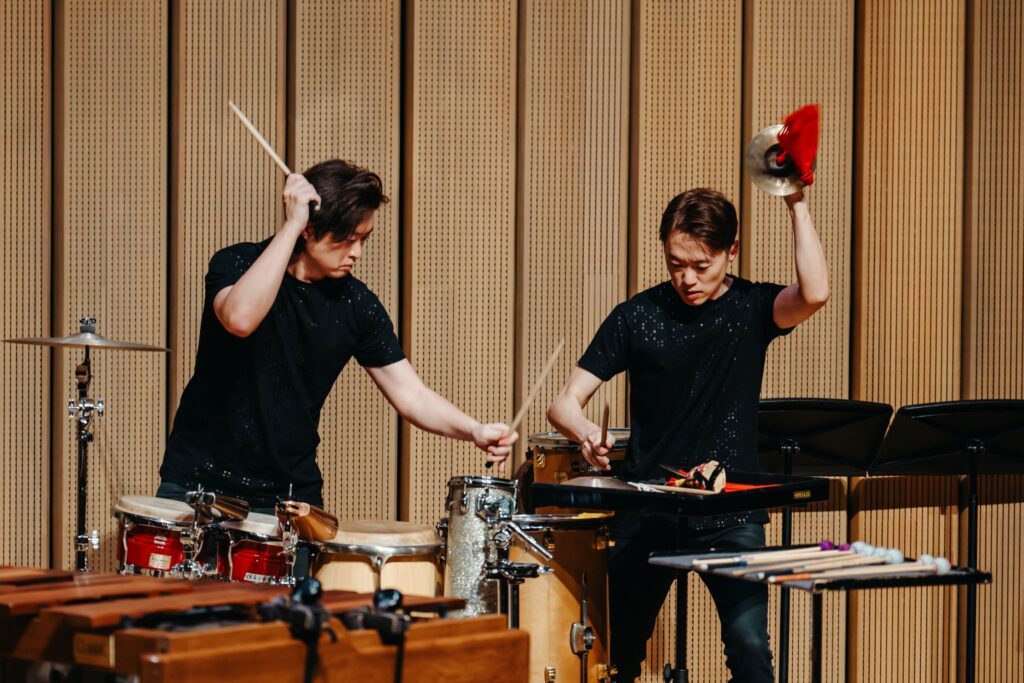 雙子打擊樂團2025美國巡演啟動 融合東西音樂展現臺灣擊樂風采 6 11 1024x683 1