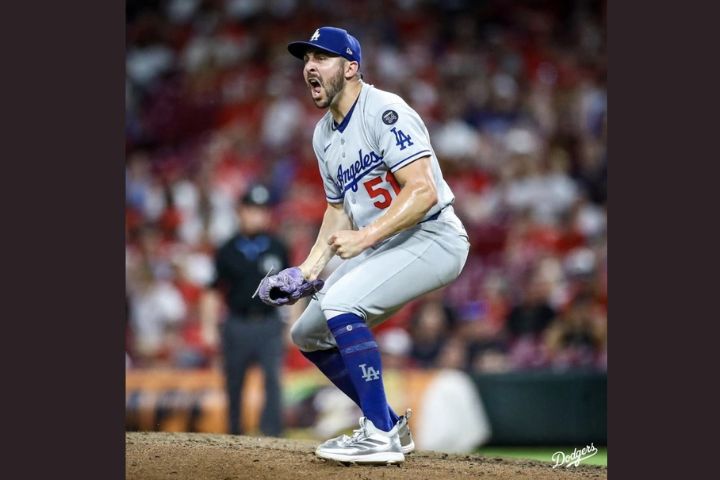 道奇同也執行左投艾力克斯·維西亞的355萬美元選擇權。圖/取自Alex Vesia IG