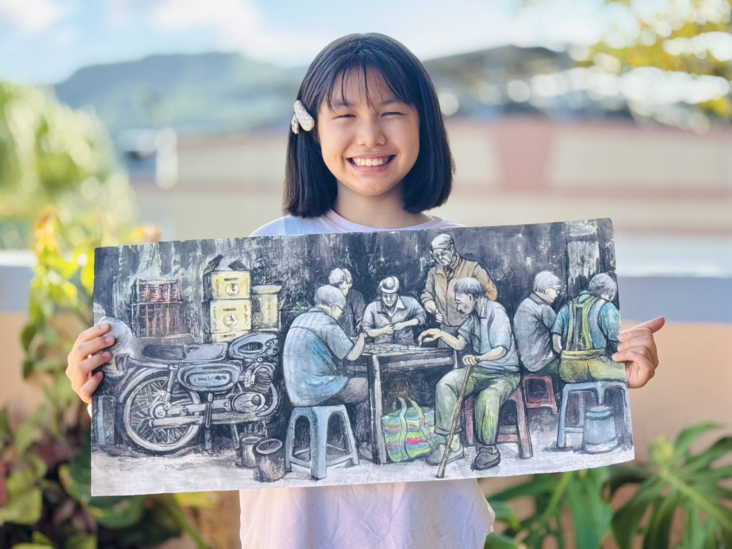 東信國小黃祺芮開心創作水墨畫 進軍全國美展奪佳作 2 591483032 817370587737886 4507660702316998456 n