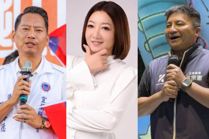 2026宜蘭縣長選舉，藍白有三人浮出檯面，左至右分別是宜蘭縣議會議長張勝德、民眾黨前立委陳琬惠、國民黨立委吳宗憲，但三人已有默契共推一人出來選。圖／取自臉書