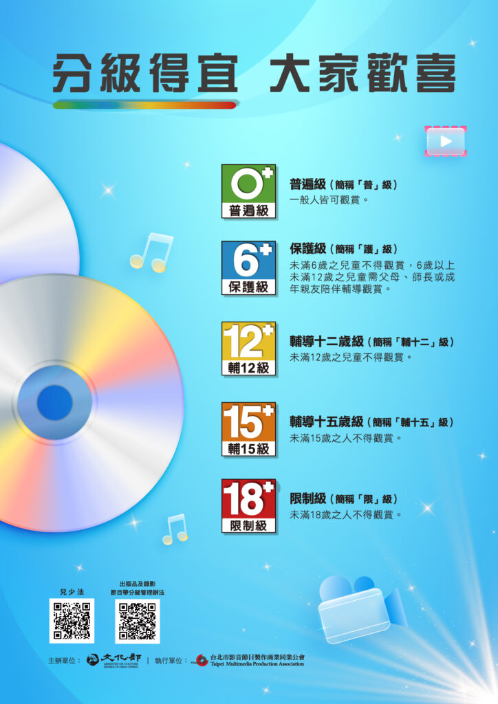 從產業到校園 台北影音公會結合媒體識讀推動節目分級宣導涵蓋大專與中小學 62 2024%E5%88%86%E7%B4%9A%E5%88%B6%E5%BA%A6%E4%B8%BB%E8%A6%96%E8%A6%BA %E6%96%87%E5%8C%96%E9%83%A8%E6%A0%B8%E5%AE%9A%E6%AC%BE 724x1024 1