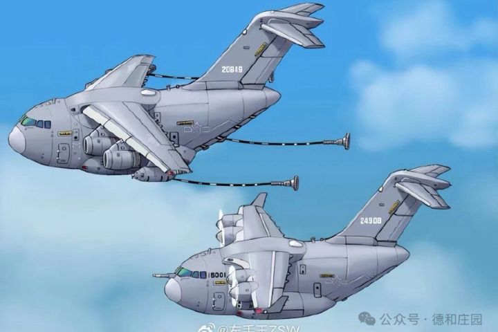 運-30有效擴大貨艙容積與裝載彈性，與歐洲空中巴士A400M、巴西C-390、日本川崎C-2等機型理念相近。圖/取自德和莊園•微信公眾號