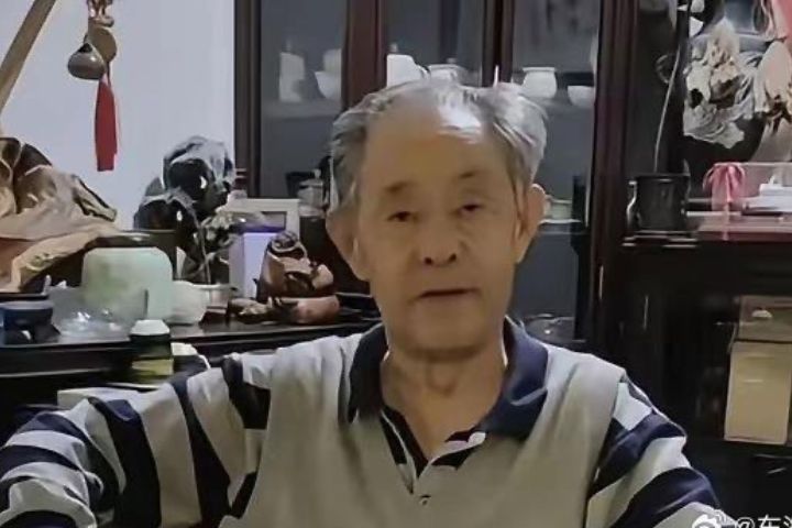 南京博物院前院長徐湖平稱，自己「非書畫鑑定專家」「未參與具體鑑定工作」，以高齡與身體狀況為由表示「不再過問相關事務」。圖/取自影片