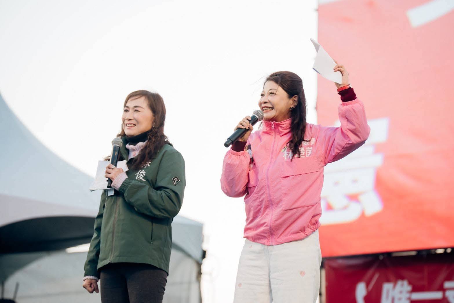 綠委林宜瑾（左一）提案修《兩岸條例》，推動「一中一台」主張。圖/取自林宜瑾臉書