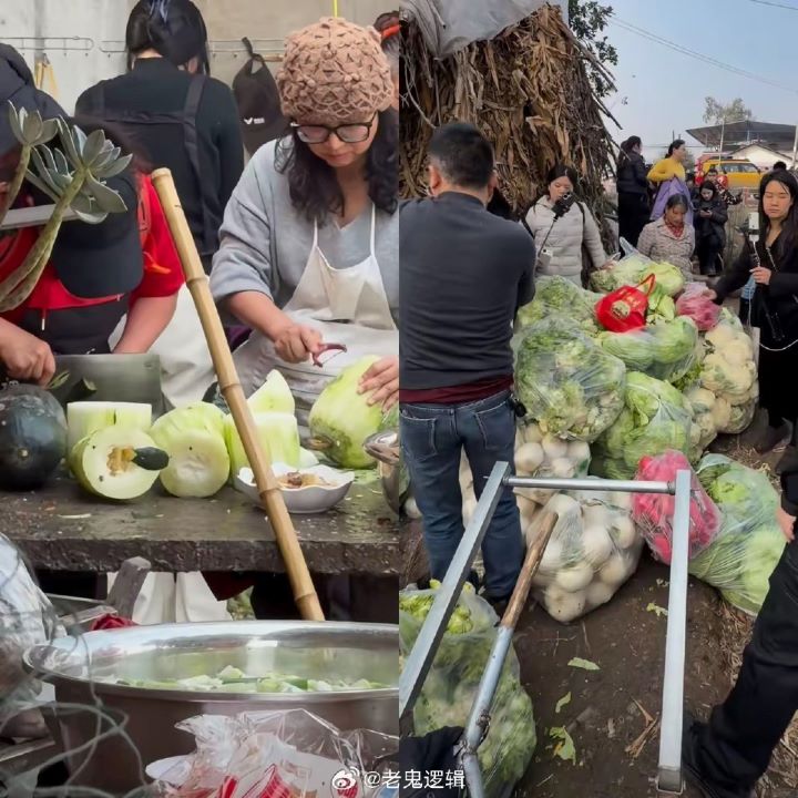 呆呆搖人按豬爆紅 合川啟動1.11刨豬湯節IP 地方文旅搶接潑天流量 3 「呆呆」家成功舉辦為期兩天的「刨豬宴」,吸引大量網民與當地民眾幫忙,現場熱鬧非凡。圖/取自老鬼邏輯微博