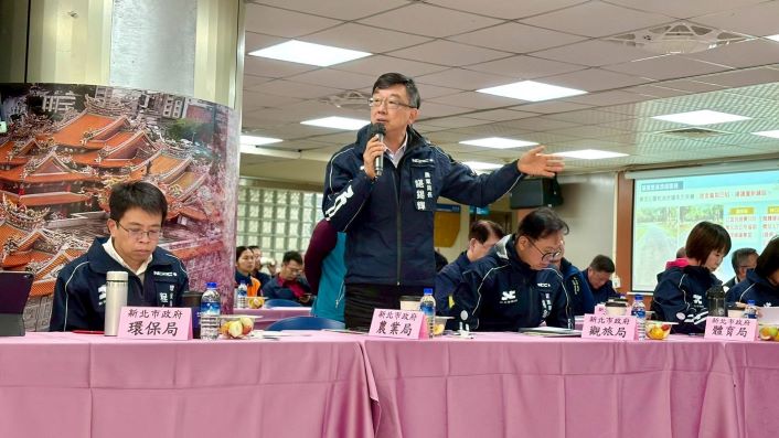 讓每項建設落地有感 新北行動治理前進泰山林口 49 《圖說》農業局長諶錫輝回應里長提案。〈民政局提供〉