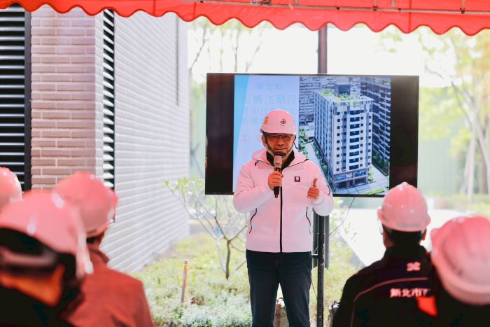 全齡友善、婚育優先 板橋江翠社宅即將完工 58 《圖說》市長侯友宜表示,社宅讓更多市民在新北住得安心、生活便利。〈城鄉局提供〉