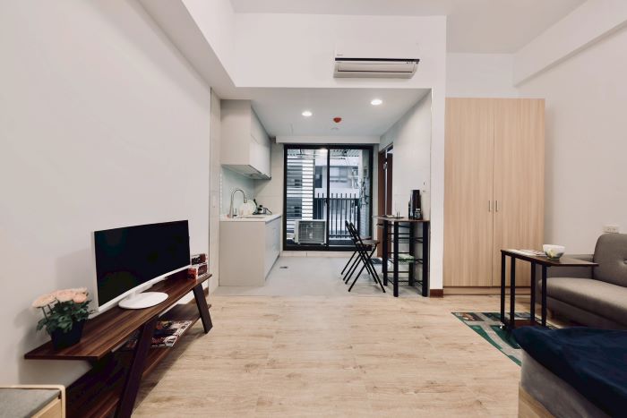 全齡友善、婚育優先 板橋江翠社宅即將完工 61 《圖說》一房型實品屋示意圖。〈城鄉局提供〉