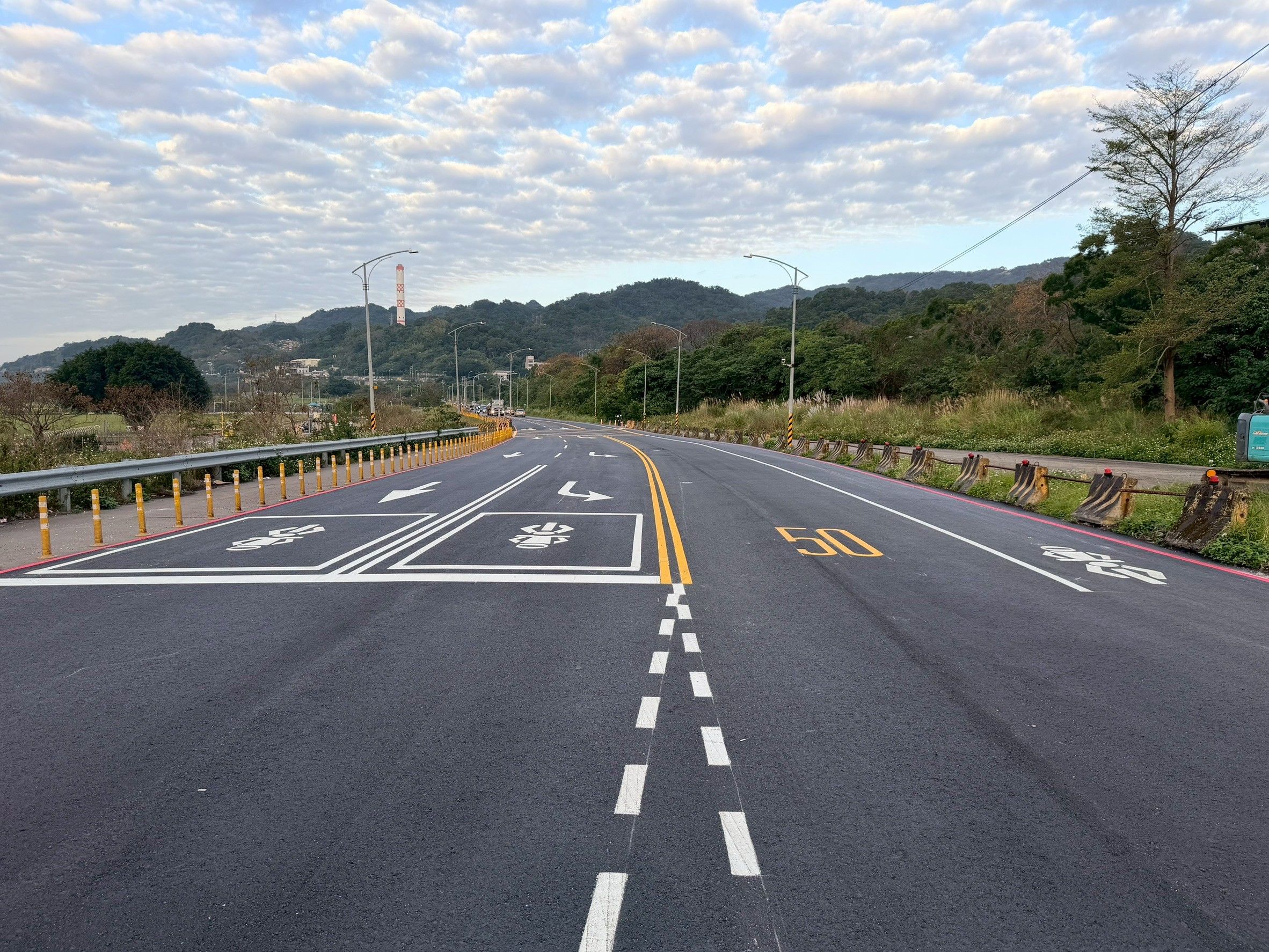 《圖說》高灘處完成樹林區館前路與八德街路面改善工程提升行車舒適性。〈高灘處提供〉
