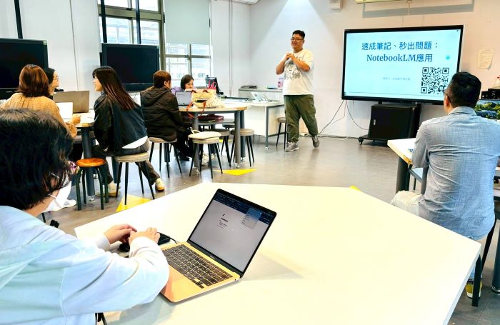 《圖說》仁愛國小、永和國中及錦和高中3校校長則分享AI融入校務經營的實務案例。〈教育局提供〉