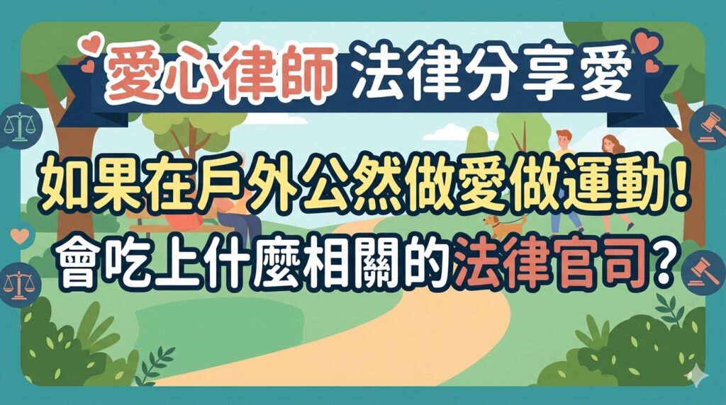 【陳曉鳴專欄】如果在戶外公然做愛做運動!會吃上什麼官司? 3 S 20193283 0 1024x572 1